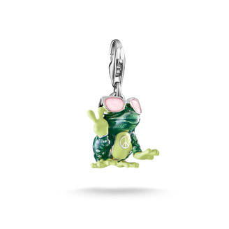 Silver charm pendant frog from the Charm Club collection in the THOMAS SABO online store