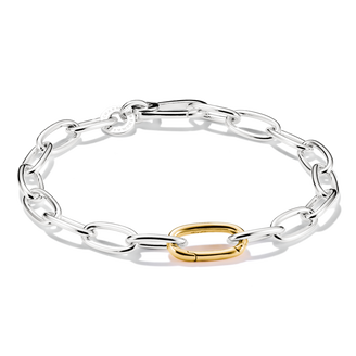 Charm bracelet bicolour with Connect link silver from the  collection in the THOMAS SABO online store