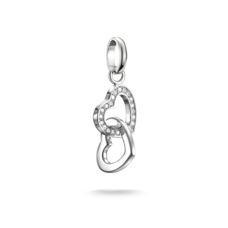 Charm pendant intertwined hearts Connect silver from the  collection in the THOMAS SABO online store