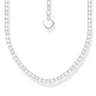 Silver necklace with white stones from the  collection in the THOMAS SABO online store