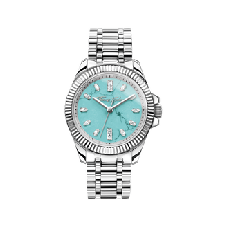 Silver ladies' watch Divine Jewellery Stone with imitation turquoise from the  collection in the THOMAS SABO online store